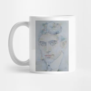 FRANZ KAFKA watercolor and acrylic portrait Mug